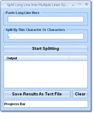 Split Long Line Into Multiple Lines Software screenshot